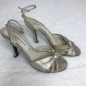 Marc Jacobs gold heels